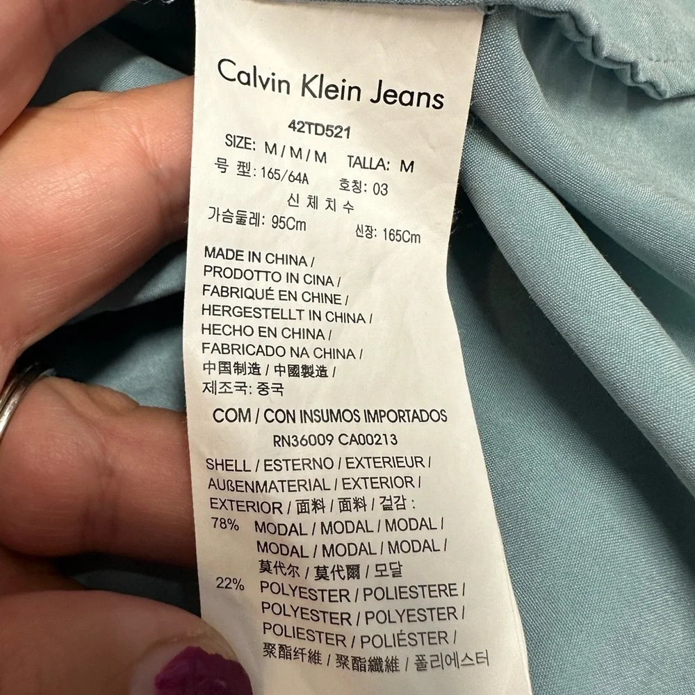 Calvin Klein Dusty Blue Sleeveless Shift Dress